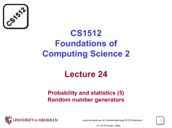 CS1507 Introductory Programming in Java