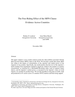 The Free-Riding Effect of the MFN Clause: Evidence Across Countries