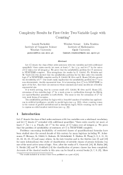 Complexity Results for First-Order Two