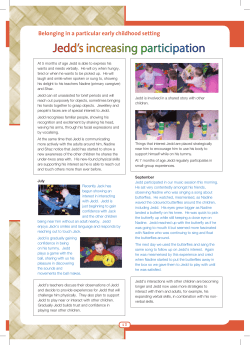 Belonging in a particular early childhood setting