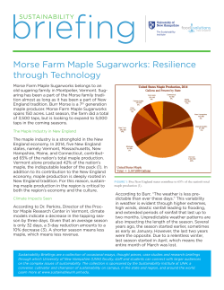 Morse Farm Maple Sugarworks - UNH Sustainability Institute