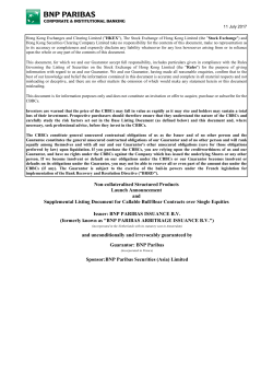 Non-collateralised Structured Products Launch