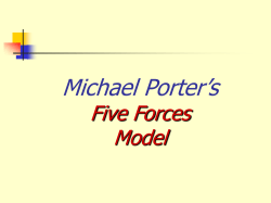 Porter`s Five Forces - Kuliah Online UNIKOM