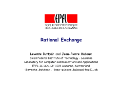 Rational Exchange &ndash; A Formal Model Based on Game - BME-HIT