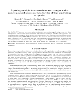 Exploring multiple feature combination strategies with