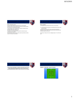 The 10 principles of possession soccer