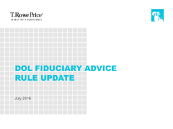 dol fiduciary advice rule update