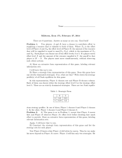 Answers to First Midterm