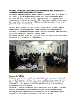 EF Coastal support in West Sussex 2017