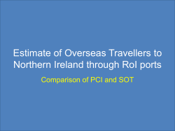 Presentation for All Island Meeting