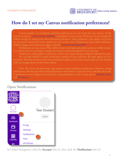 How do I set my Canvas notification preferences?