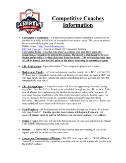 Competitive Coaches Information