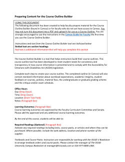 Preparing Content for the Course Outline Builder