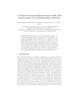 A Proof of Concept Implementation of SSL/TLS Session