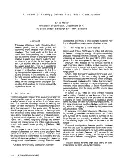 A Model of Analogy-Driven Proof-Plan Construction