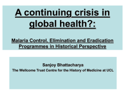 Malaria .pps - UNA Westminster