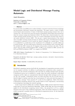 Modal Logic and Distributed Message Passing Automata