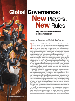 Global Governance: New Players, New Rules