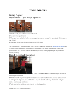 tennis exercises