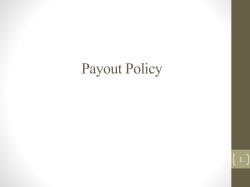 Capital Structure Theory