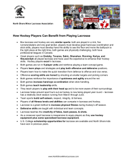 How Hockey Players Can Benefit from Playing Lacrosse