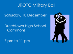 JROTC Military Ball - Henry County Schools