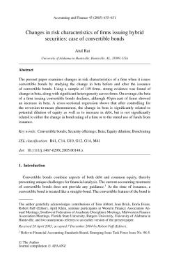 Changes in risk characteristics of firms issuing hybrid
