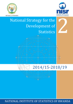 National Strategy for the Development of Statistics