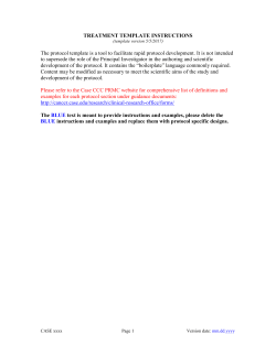 template instructions - Case Comprehensive Cancer Center