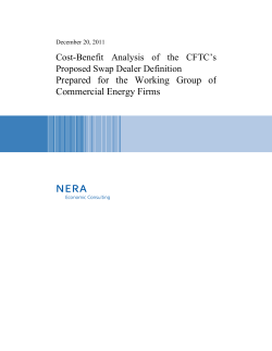 Prepared for the Working Group of Commercial Energy Firms