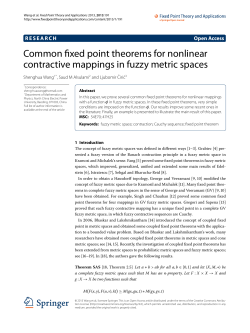 Common fixed point theorems for nonlinear contractive mappings in