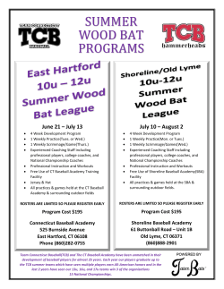 Shoreline/Old Lyme 10u-12u Summer Wood Bat League July 10