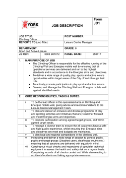 Leisure Centre Manager