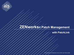 2 ZENworks Patch Management
