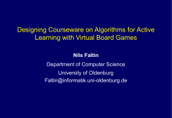 Designing Courseware on Algorithms for Active