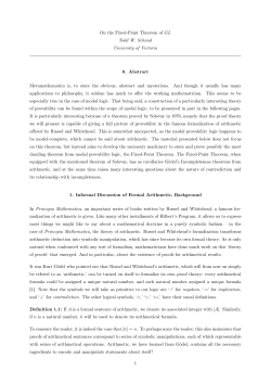 On the Fixed-Point Theorem of GL Todd W. Schmid University of