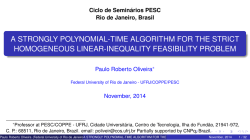 a strongly polynomial-time algorithm for the strict