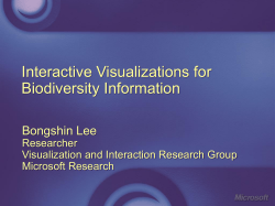 Interactive Visualizations for Biodiversity Information