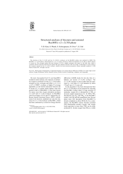 Structural analyses of the pure and cesiated Ru(0001)&ndash;(2&times;2)