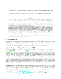 Constrained Pseudorandom Functions: Verifiable and Delegatable