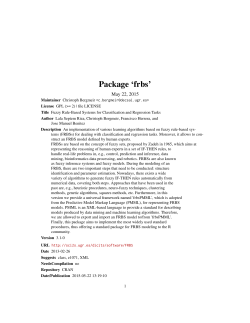 Package `frbs`