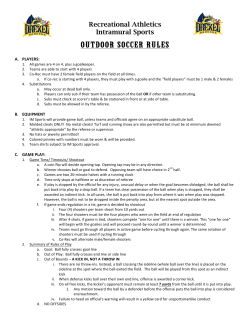 im soccer rules - Drexel University