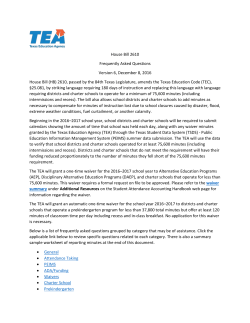 House Bill 2610 - Texas Education Agency