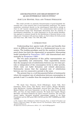 Axiomatization and Measurement of Quasi