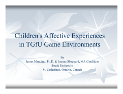 Children`s Affective Experiences in TGfU Game