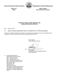 Final Action #4 - Department of Human Resources