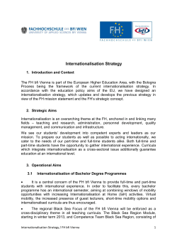 Internationalisation Strategy