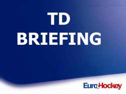 ppt TD Briefing Template - European Hockey Federation