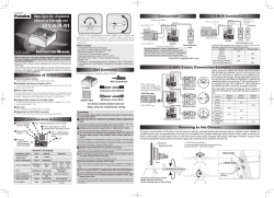 Features of GYA441 Set Contents Connection S.BUS 3