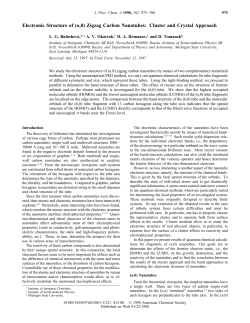 Electronic Structure of (n,0) Zigzag Carbon Nanotubes: Cluster and